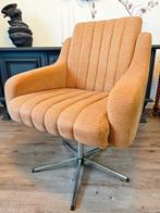 Fauteuil - Katoen, Aluminium - DDR Mid-Century Fauteuil, Antiek en Kunst