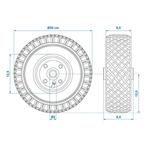 ProPlus Neuswielband - Metalen velg - Luchtband 260 x 85..., Doe-het-zelf en Verbouw, Ophalen of Verzenden, Nieuw