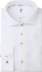 R2 Overhemd Linnen Blend Wit maat 3XL Heren, Verzenden, Nieuw, Wit, R2 Amsterdam
