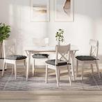 vidaXL Zitkussens 4 pcs Lichtgrijs 40 x 40 x 6 cm Katoen, Huis en Inrichting, Woonaccessoires | Kussens, Verzenden, Nieuw