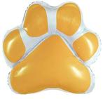 Folie ballon in de vorm van een honden poot goud/geel, Hobby en Vrije tijd, Feestartikelen, Nieuw, Versiering, Verzenden, Verjaardag