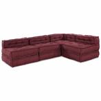 vidaXL Modulaire bank 4 pcs Bordeaux 70 x 70 x 56 cm Stof, Huis en Inrichting, Woonaccessoires | Kussens, Verzenden, Nieuw
