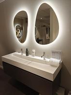Showmodel badmeubel 140cm design wastafel solid surface 0014, Ophalen, Nieuw, Wastafelkast