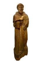 Beeld - H. Franciscus van Assisi - 90 cm - Hout - 20th, Antiek en Kunst