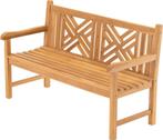 Tuinbank - Cross - Teak - Lesli Living, Tuin en Terras, Tuinsets en Loungesets, Nieuw, Verzenden