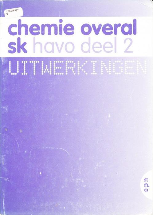 Chemie overal SK Havo deel 2 uitwerkingen, Boeken, Schoolboeken, Nieuw, Verzenden