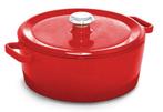 GGM Gastro | Gietijzeren braadpan - Ø 240mm - Rood |, Verzenden, Nieuw