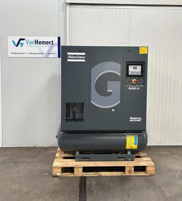Gebruikte Atlas Copco GA5 FF | 702 l/min, Zakelijke goederen, Machines en Bouw | Pompen en Compressoren