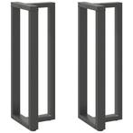 vidaXL Bartafelpoten 2 st T-vormig 40x35x(110-111) cm staal, Verzenden, Nieuw
