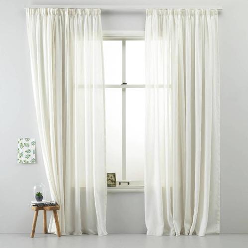 Transparant gordijn Wit (280 x 270 cm) (Raamdecoratie), Huis en Inrichting, Stoffering | Gordijnen en Lamellen, Wit, Nieuw, Verzenden