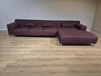 Zanotta Greg Hoekbank - Wijnrood - Stof - Topstaat - Design, Zanotta greg hoekbank, b&b italia, minotti, flexform, vitra, 300 cm of meer