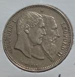 België. Leopold II (1865-1909). 2 Francs 1830-1880 50 jaar