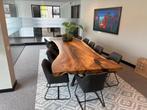 topkwaliteit boomstamtafels suar eiken mahonie maatwerk, Huis en Inrichting, 100 tot 150 cm, Robuust natuurlijk grillig industrieel