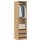 vidaXL Kledingkast 50x50x200 cm bewerkt hout artisanaal, Huis en Inrichting, Verzenden, Nieuw