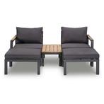 4-persoons Loungeset Firenza tete a tete | Incl. acacia, Tuin en Terras, Tuinsets en Loungesets, Ophalen of Verzenden, Nieuw