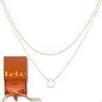 Lelu Ketting Dames - Goudkleurig - Gold Plated - 2 delig -, Ophalen of Verzenden, Zo goed als nieuw, Lelu