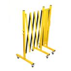 Harmonicahek op wieltjes  -  Wit & Rood  -  x 500 cm /, Verzenden