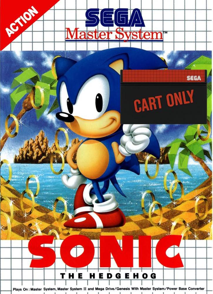 Sonic the Hedgehog - Cart Only - Sega Master System, Spelcomputers en Games, Games | Sega, Zo goed als nieuw, Ophalen of Verzenden