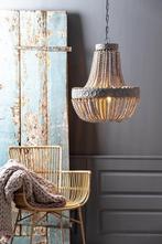 2dekans | light & living hanglamp LUNA kralen – oud wit –, Huis en Inrichting, Lampen | Hanglampen, Ophalen of Verzenden, Zo goed als nieuw