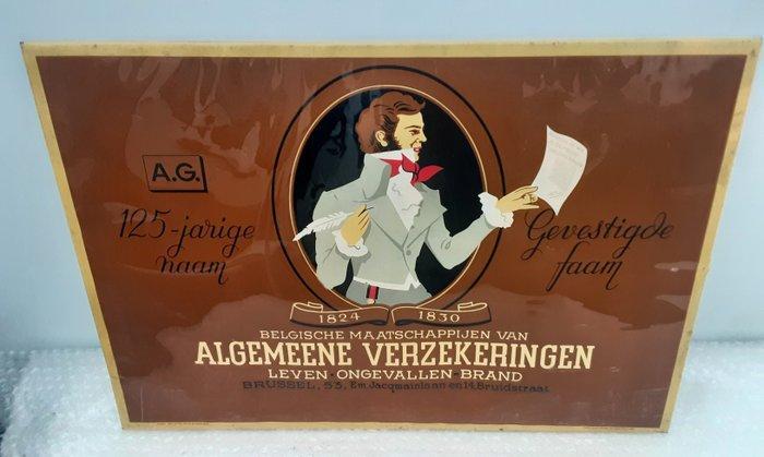 Foremail - A.G. - Reclamebord - Glascoide metaal, Antiek en Kunst, Antiek | Wandborden en Tegels