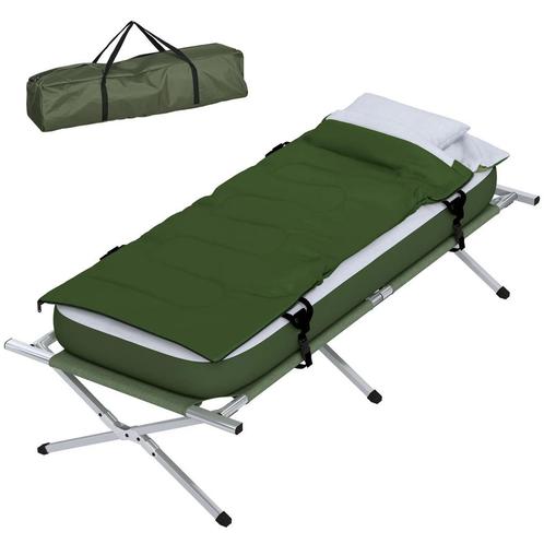 TRUUSK Campingbed Eenpersoonsbed Opvouwbaar Met Hoofdkussen,, Caravans en Kamperen, Overige Caravans en Kamperen, Nieuw, Verzenden