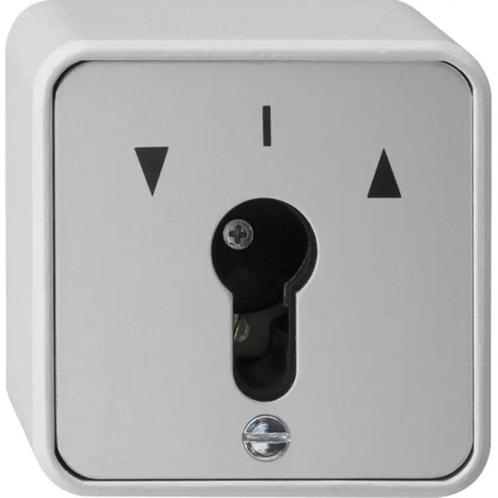 Gira sleutschakelaar 1-polig opbouw spatwaterdicht IP44 -, Doe-het-zelf en Verbouw, Elektra en Kabels, Ophalen of Verzenden