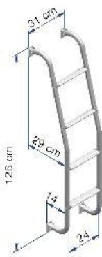 Thule Ladder 4 Treden, Caravans en Kamperen, Camper-accessoires, Ophalen of Verzenden, Nieuw