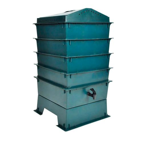 vidaXL Wormenbak 4-laags 42x42x60 cm, Tuin en Terras, Overige Tuin en Terras, Nieuw, Verzenden