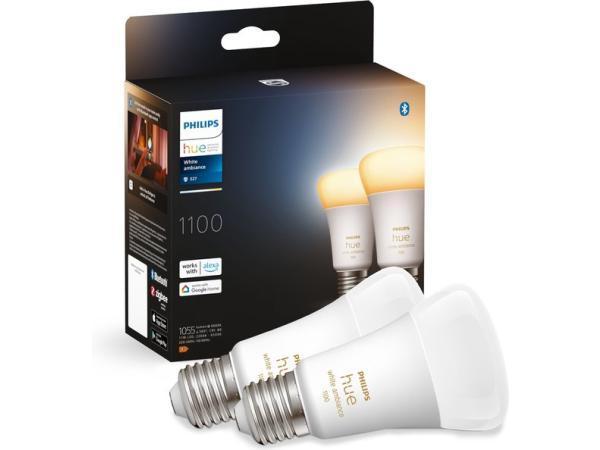 Veiling - Philips Hue standaardlamp E27 2-pack Bluetooth, Huis en Inrichting, Lampen | Losse lampen
