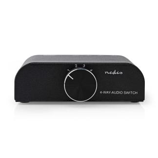 RCA switch | Nedis | 4 poorten, Audio, Tv en Foto, Audiokabels en Televisiekabels, Nieuw, Verzenden