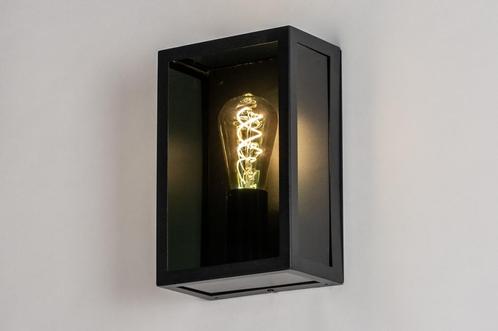 Rietveld Wandlampen - Zwart - Glas, Metaal, Huis en Inrichting, Lampen | Wandlampen, Verzenden