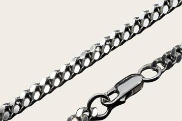 Zilveren ketting gourmet 5. zwaar - dikte 4,4 mm - 120 cm beschikbaar voor biedingen