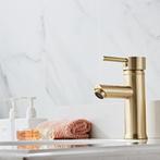 Wastafelkraan BWS Gold Geborsteld Messing Mat Goud, Ophalen of Verzenden, Nieuw, Kraan