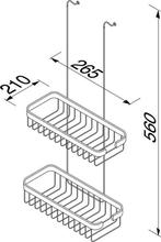 Geesa Basket Doucherek ophangbaar - Dubbel - 26,5 cm -, Verzenden, Zo goed als nieuw