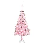 vidaXL Kunstkerstboom met verlichting en kerstballen 120 cm, Diversen, Kerst, Verzenden, Nieuw