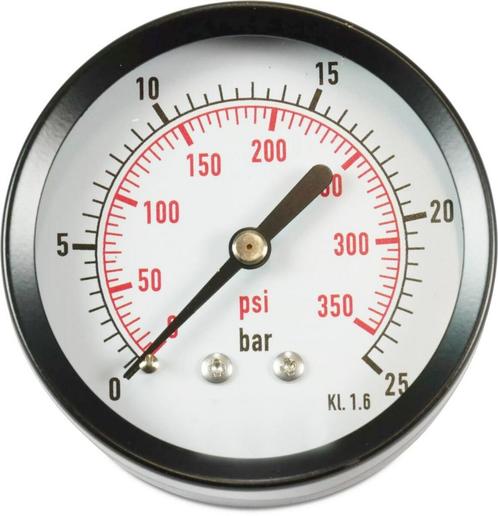 Profec manometer met achteraansluiting, droog, 63, Doe-het-zelf en Verbouw, Meetapparatuur, Verzenden