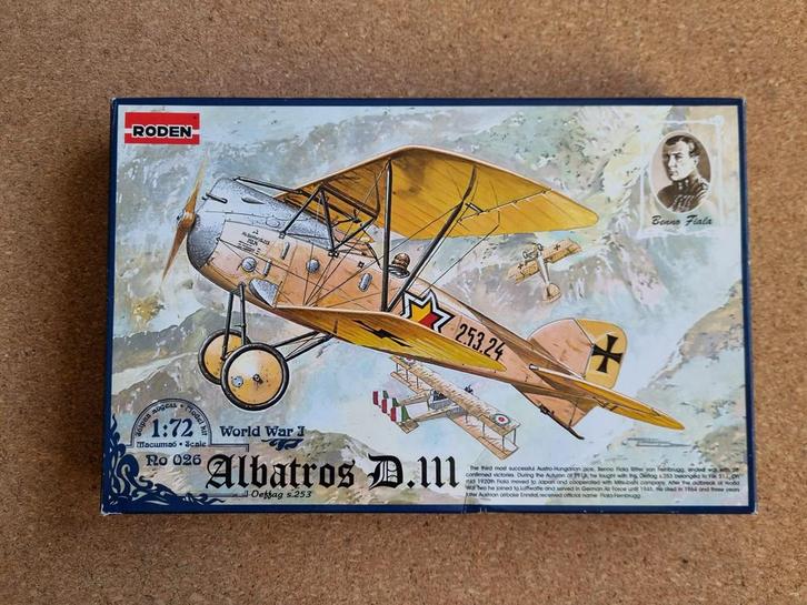 Roden 026 Albatros D.III 1:72, Hobby en Vrije tijd, Modelbouw | Vliegtuigen en Helikopters, Verzenden
