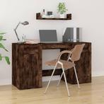 vidaXL Bureau met kast bewerkt hout gerookt eikenkleurig, Verzenden, Nieuw
