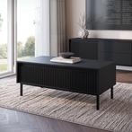 Meubella Salontafel zwart 100x50x40cm | 1 Lade, Huis en Inrichting, Tafels | Salontafels, 100 tot 150 cm, Verzenden, Nieuw, 50 tot 100 cm