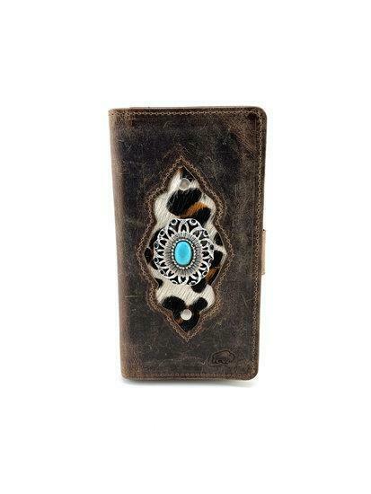 Koeienhuid telefoonhoesje met RFID-SAVE, Sieraden, Tassen en Uiterlijk, Tassen | Damestassen, Verzenden