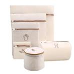 Waszakken set - Beigekleurig - 6-delige Waszakken in, Verzenden, Nieuw