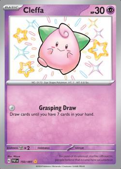 Cleffa 150/091 Paldean Fates, Hobby en Vrije tijd, Verzamelkaartspellen | Pokémon, Losse kaart, Nieuw, Foil, Ophalen of Verzenden