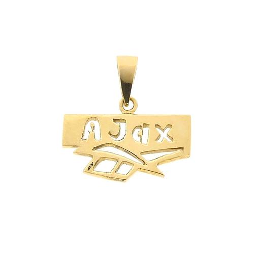 Gouden hanger van Ajax (voetbal, ketting hanger) (voetbal), Sieraden, Tassen en Uiterlijk, Bedels, Gebruikt, Overige merken, Goud