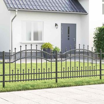 vidaXL Tuinhek Grijs 115 cm Poedergecoat staal beschikbaar voor biedingen