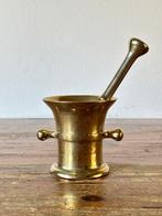 Vijzel en stamper (2) - Brons - Knopvijzel met stamper, Antiek en Kunst