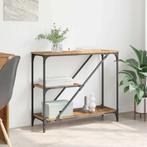 vidaXL Wandtafel Oud Hout 88,5 x 30 x 75 cm Bewerkt hout, Minder dan 45 cm, Verzenden, Nieuw, 70 cm of meer