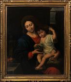 École Française (XIX) - La Madonna du Grappe de Raisin