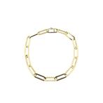 Gouden closed forever armband (Schakelarmband), Sieraden, Tassen en Uiterlijk, Armbanden, Ophalen of Verzenden, Gebruikt, Overige kleuren