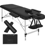 2 Zones massagetafel met rolkussens + tas - zwart, Nieuw, Verzenden