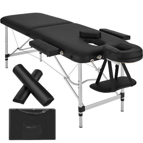 2 zones massagetafel met vulling, rolkussens en aluminium fr, Sport en Fitness, Massageproducten, Verzenden